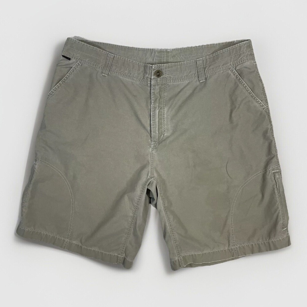 KUHL Mens Cargo Shorts Kuhldry Lightweight Walking Shorts Beige 38
